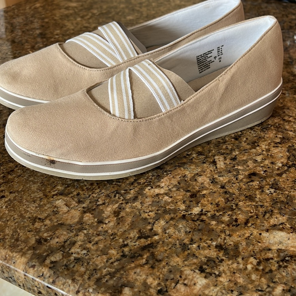 Tan Slip On Shoes - Picture 7 of 9